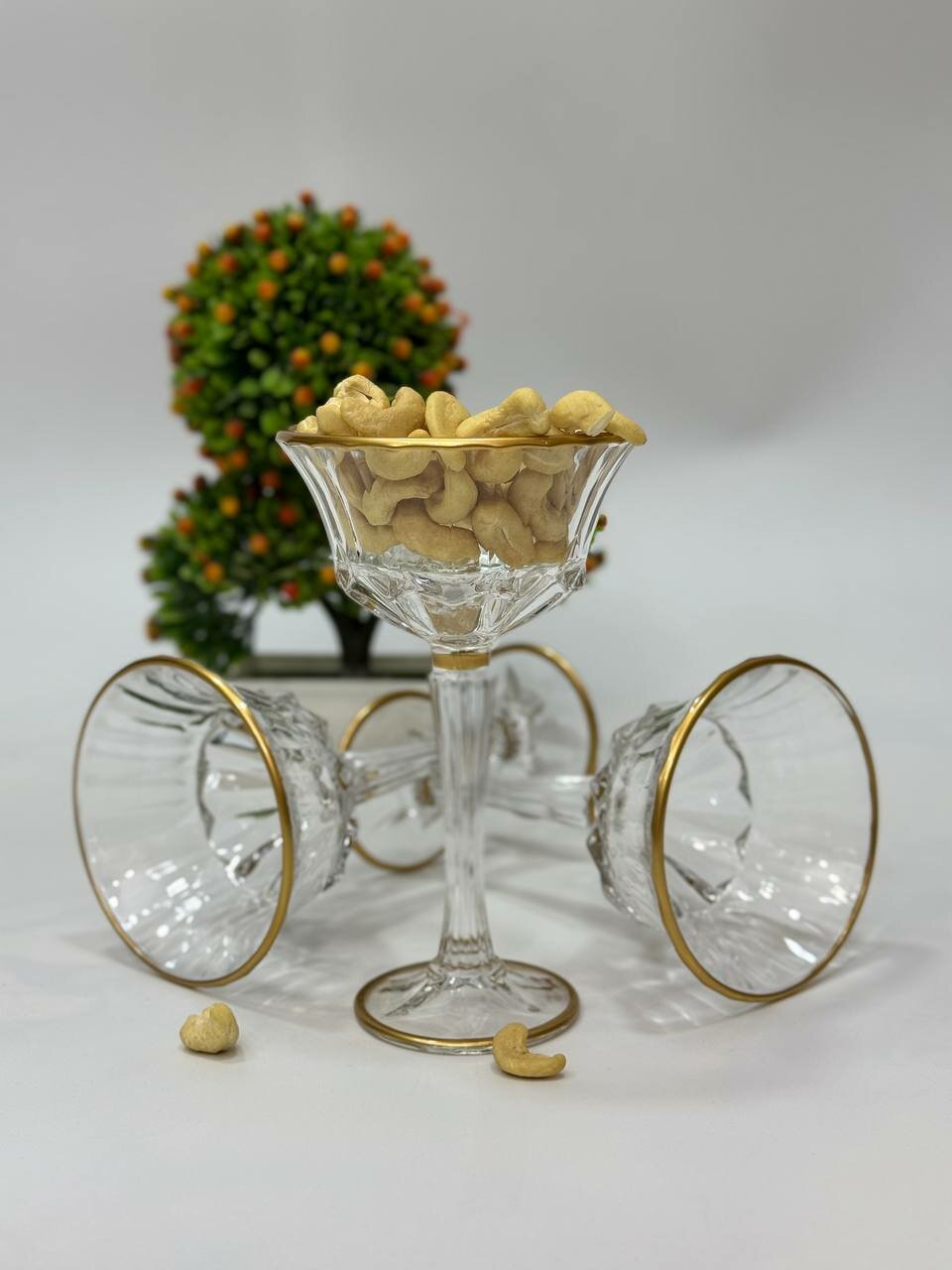 Набор бокалов и мартини "Счастлива и любима!", хрусталь, 150мл, 6шт