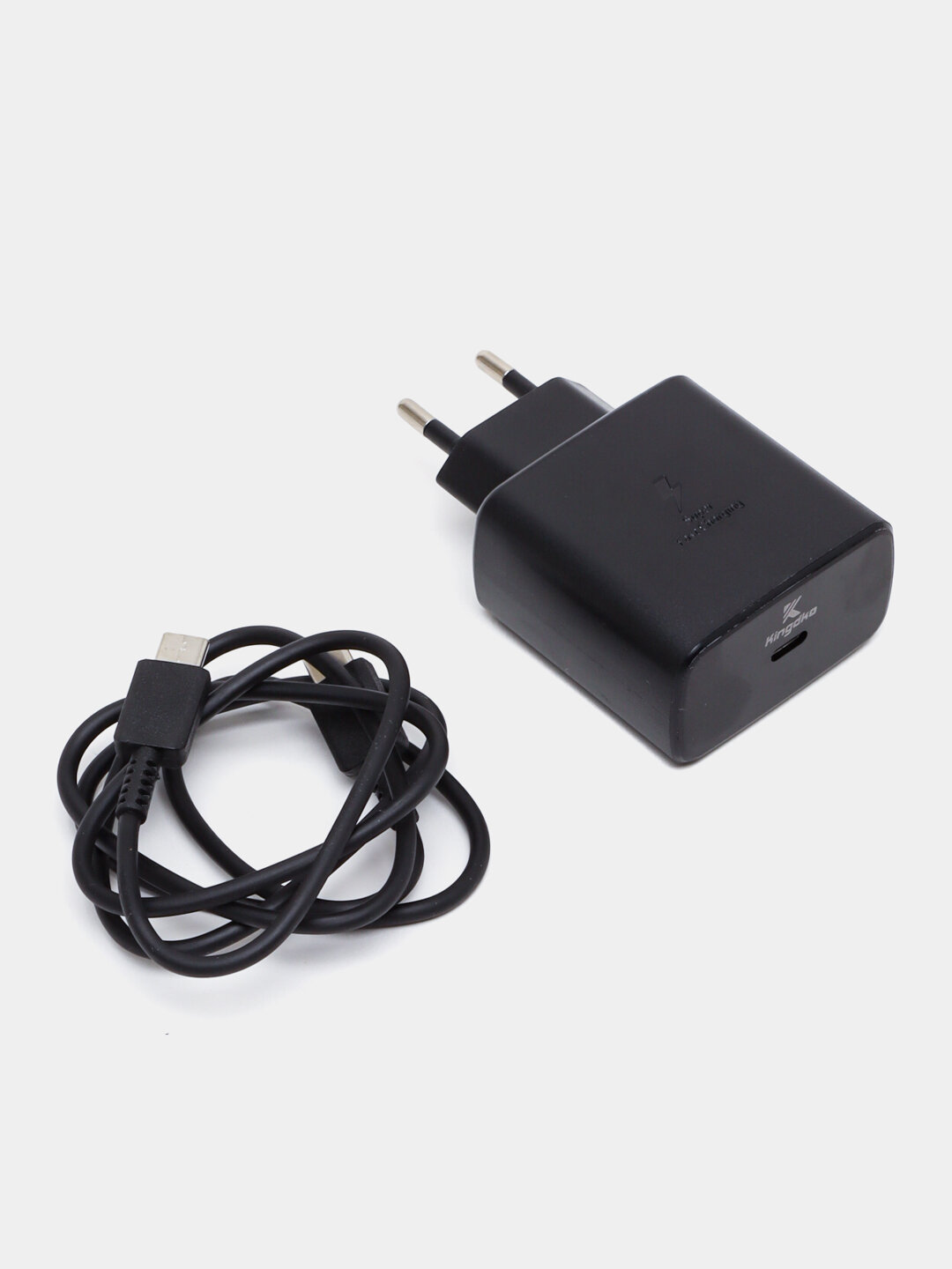 Зарядное устройство Kingdko 45 Вт с кабелем типа C, Kingdko KDK-S22, адаптер и кабель — фото 1