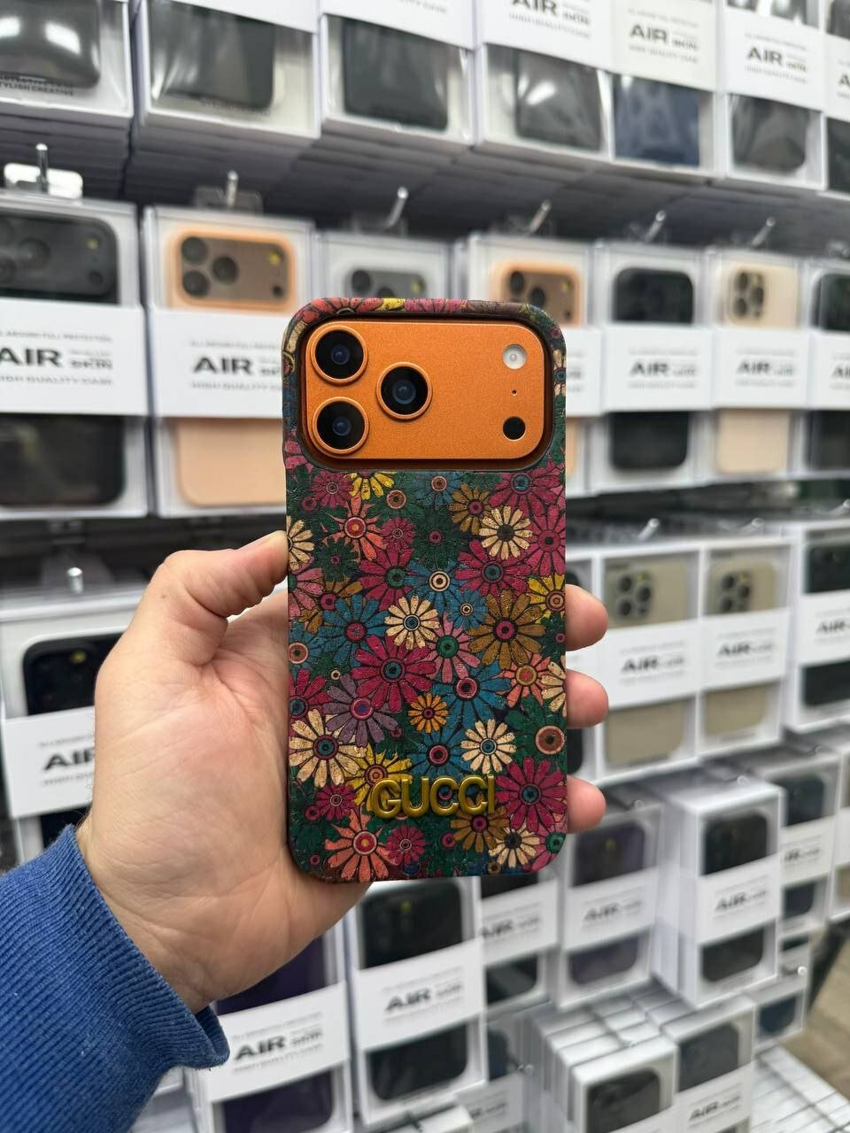 Чехол для iPhone Gucci Case, дизайнерский противоударный, с защитой камеры
