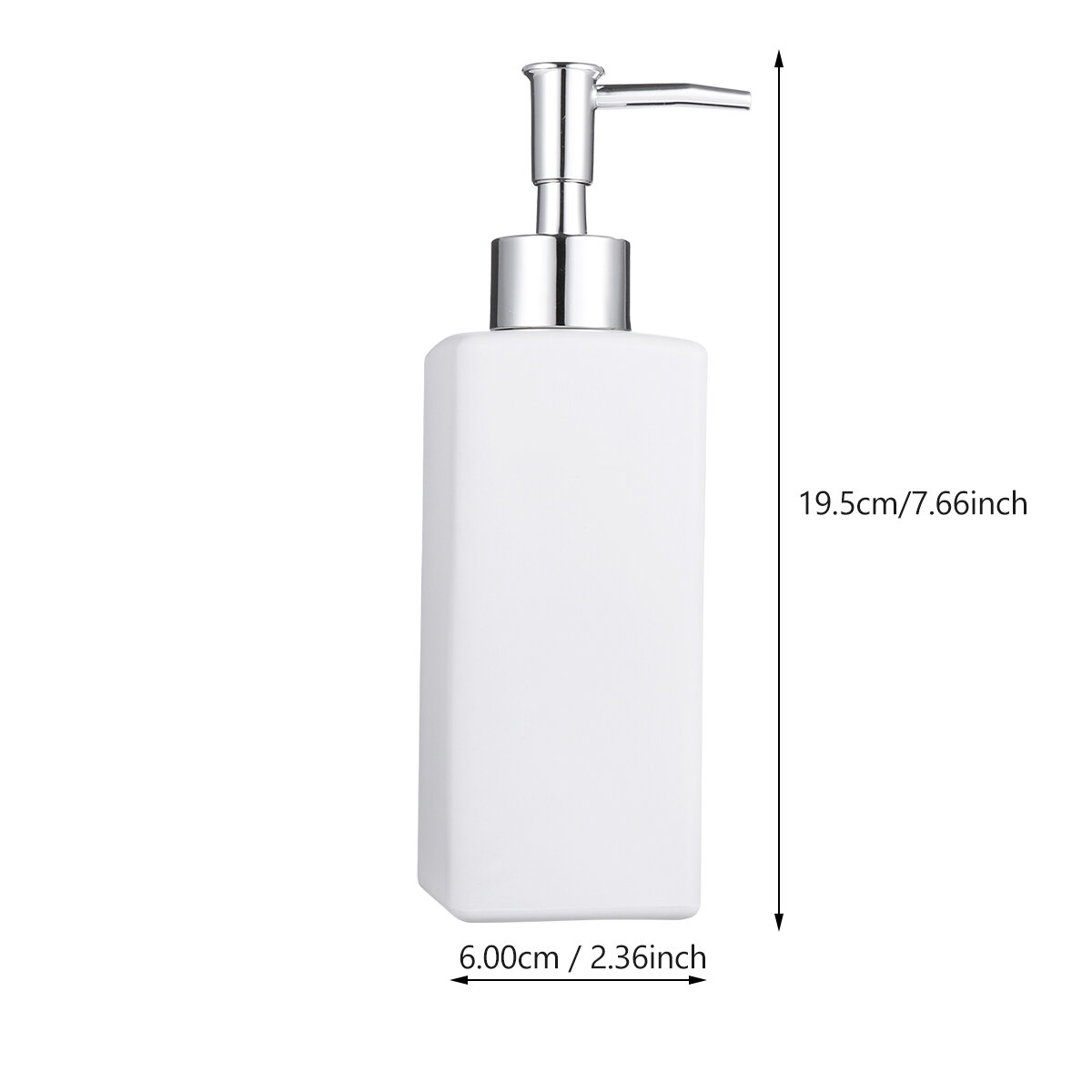 Креативные Пустые Диспенсеры Бутылки 1 Шт Белый 350 Мл 19.50X6.00X6.00Cm