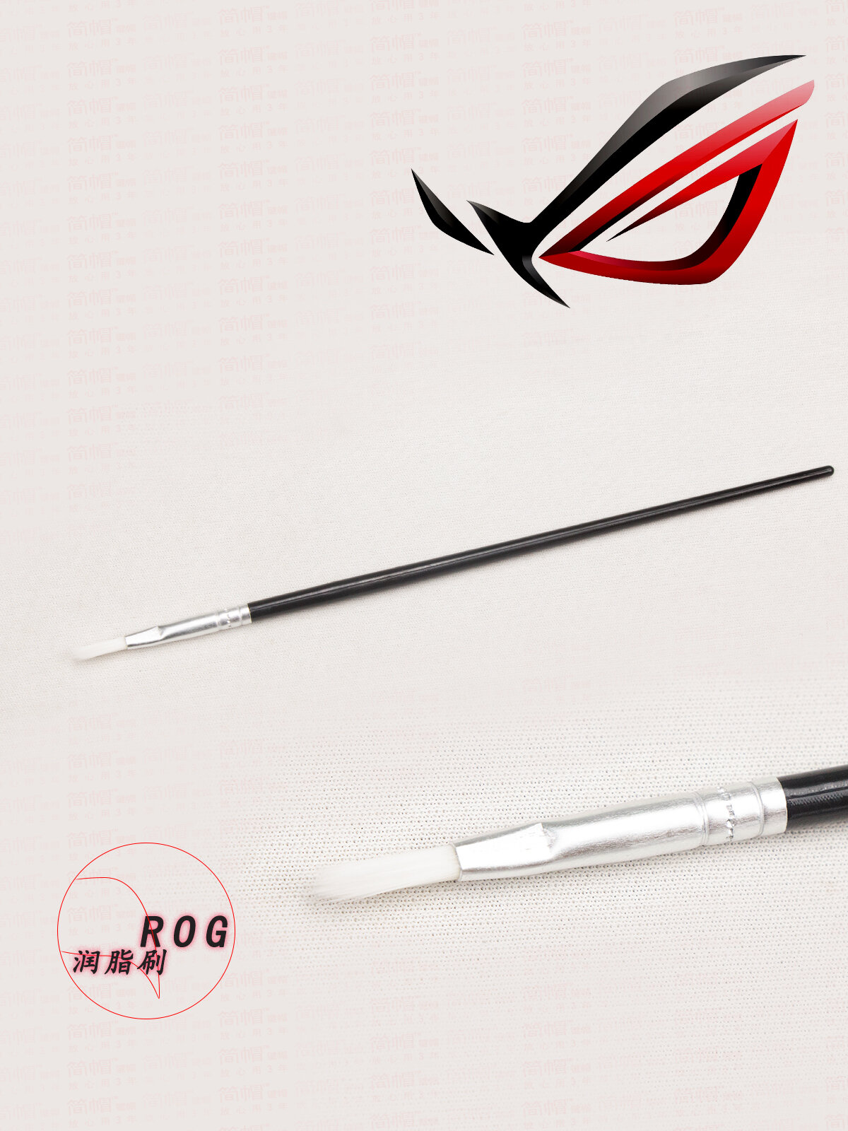 Тонкая кисть ROG для смазки сателлитных осей механической клавиатуры - инструмент для точного нанесения смазки