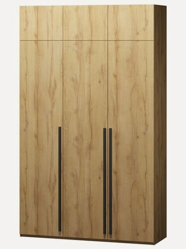 Изображение товара Шкаф распашной Лорена Пакс-3 с антресолью Дуб Золотистый для одежды трехдверный 150*280*50