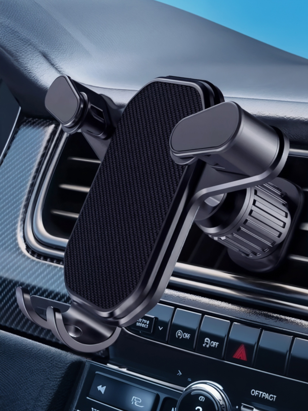 Держатель для телефона, ABS-пластик, крепление на воздуховод — фото 1