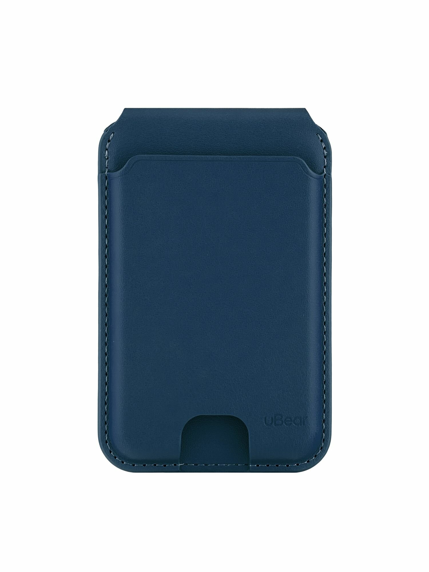 Картхолдер магнитный для пластиковых карт uBear Fold ультратонкий, цвет: синий — фото 1