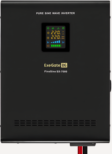 Изображение товара Комплект ИБП ExeGate FineSine SX-7000 EX296005RUS + батарея 26Aч EX282970RUS, T <7000VA/5000W