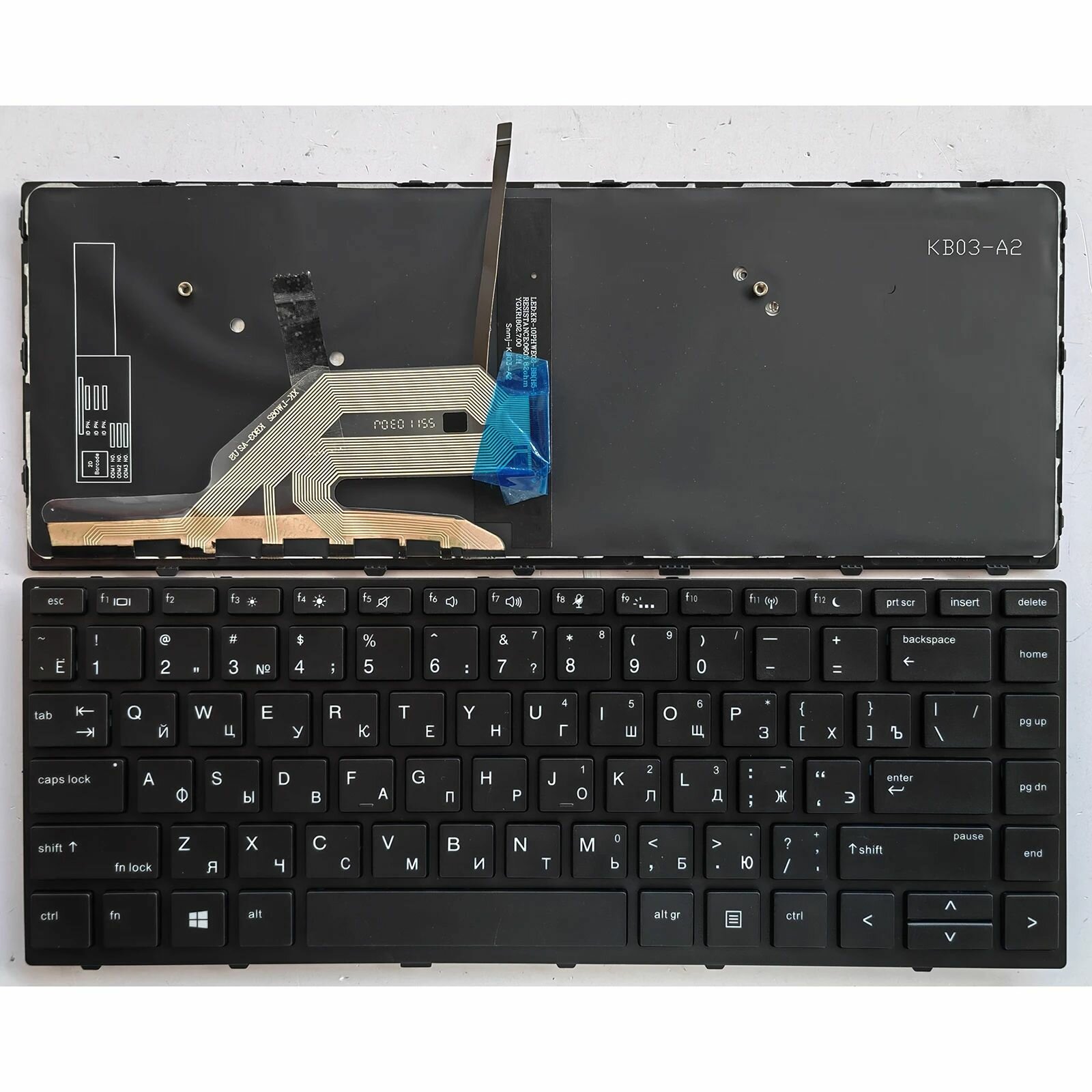Клавиатура для ноутбука HP ProBook X360 440 G1 ZHAN 66 Pro L28406-001 (США/Россия) клавиатура ноутбука