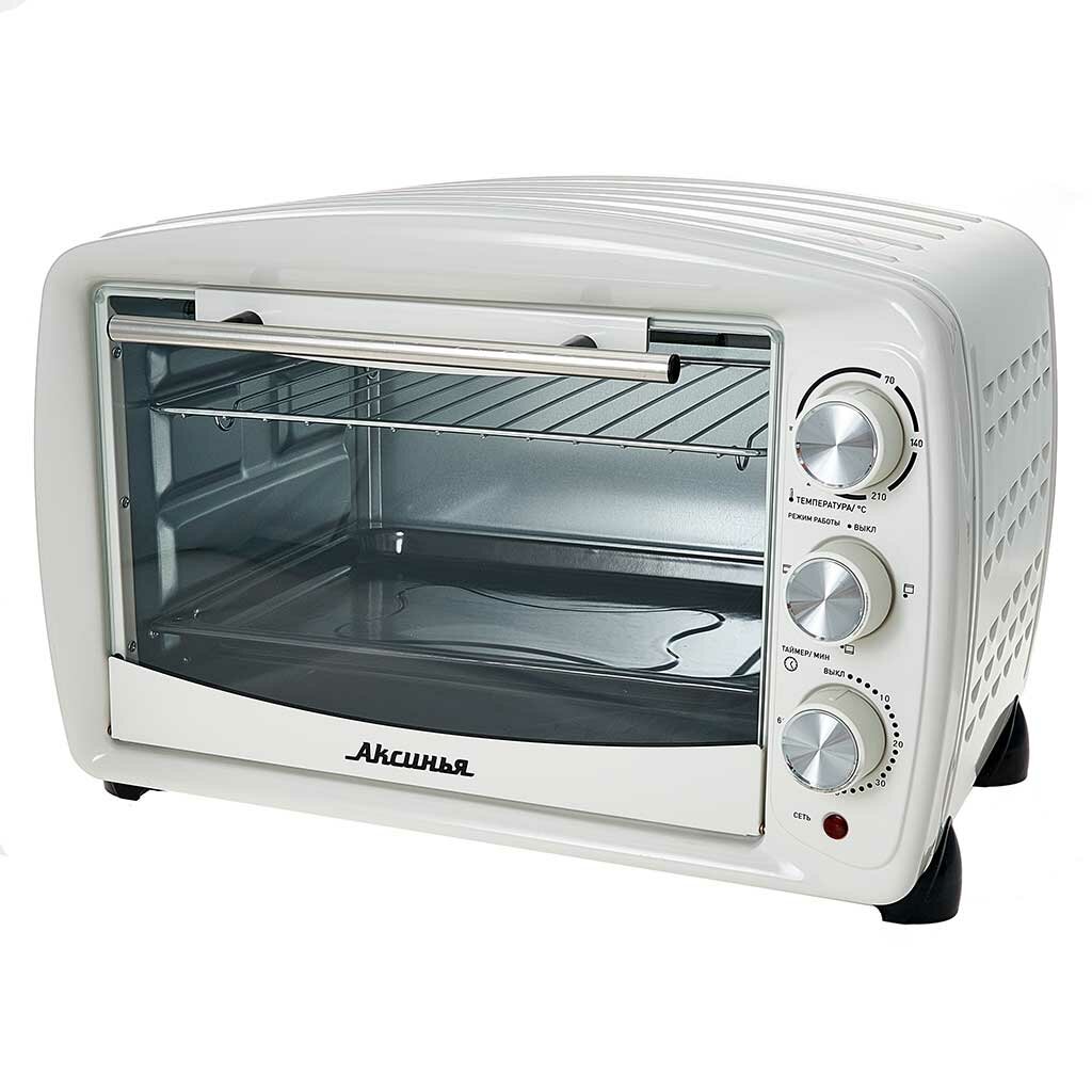 Духовка Аксинья КС-5700 электрическая, 36 литров, функция автоотключения, белая