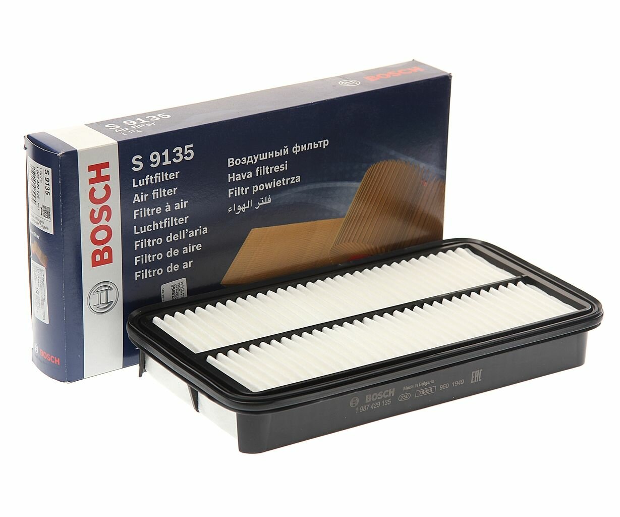 Фильтр воздушный, для Тойота Королла, Стэйшн, Рав 4 1, 2 арт 1987429135 BOSCH