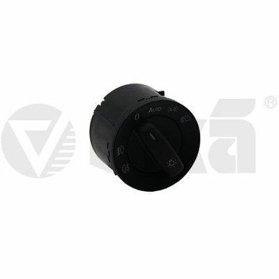 Переключатель света фар VIKA 99411501501 Vw Caddy III, Golf 5, 6, Jetta III, IV, Passat B6, Tiguan 03-18 черный с ПТФ