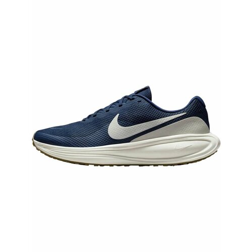 фото Кроссовки nike revolution 8, полнота f (eu)/ на среднюю стопу, размер 11,5 us, синий/белый/коричневый
