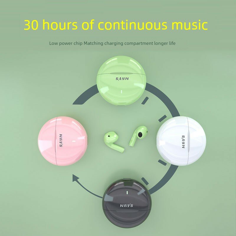 Беспроводные наушники Bluetooth с шумоподавлением, 30-часовым аккумулятором, полуприжимным дизайном и Hi-Fi звуком для