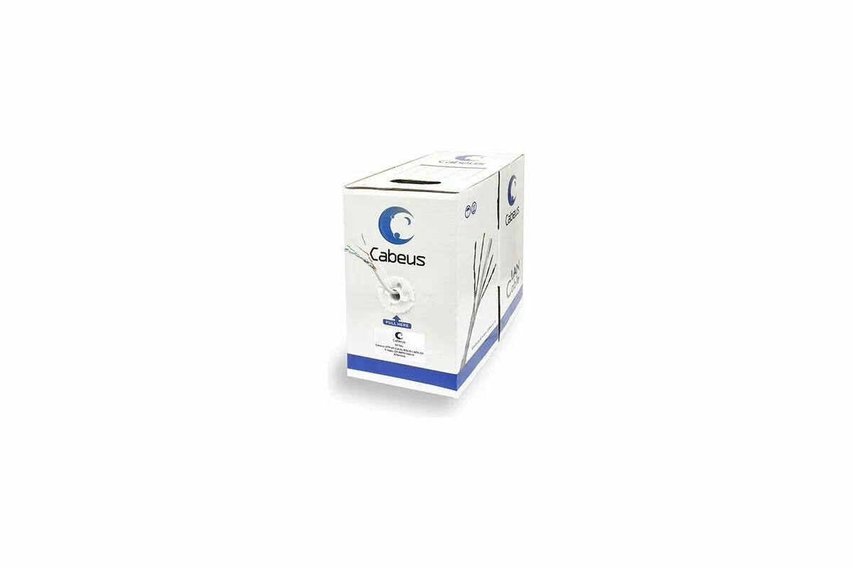 Кабель Ethernet Cabeus UTP-4P-Cat.5e-SOLID-LSZH-GY