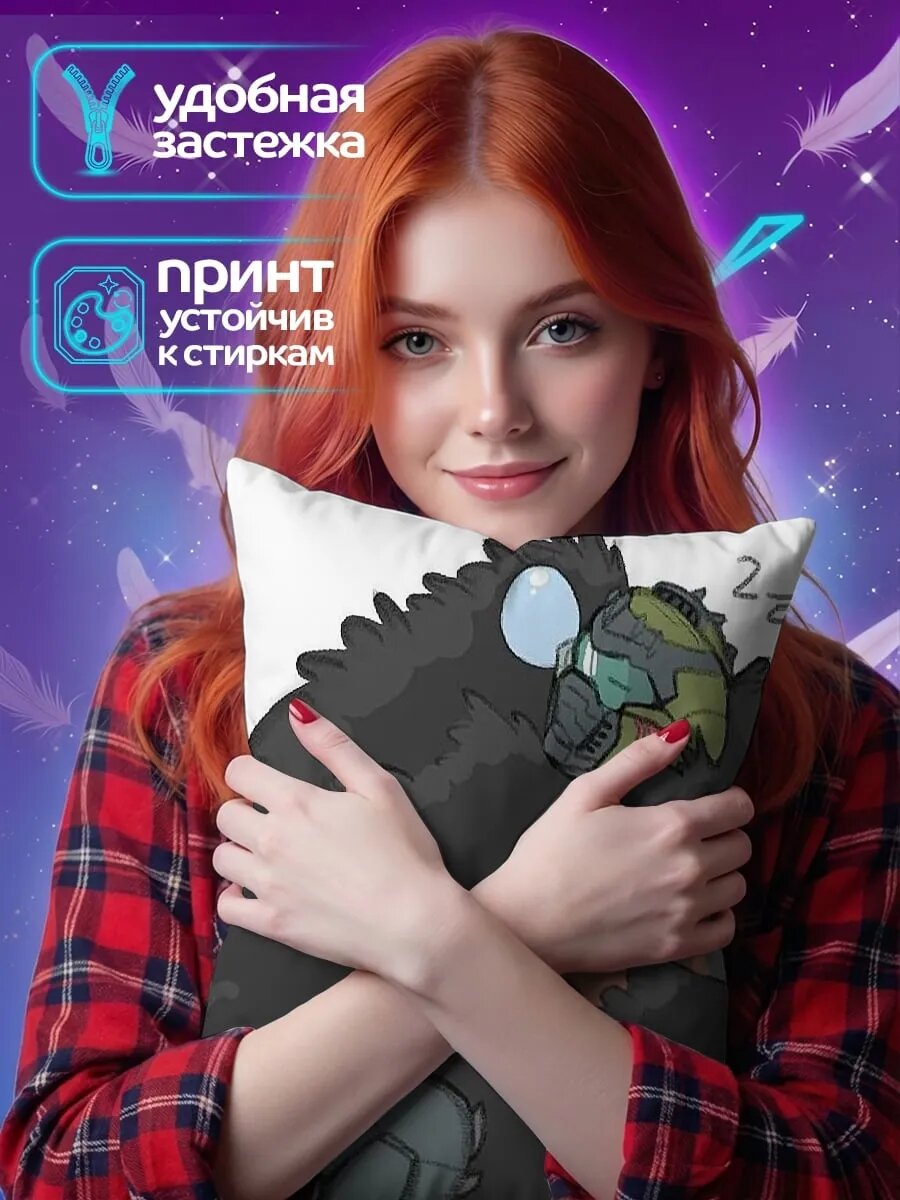 Подушка дакимакура Doomguy спит — фото 1