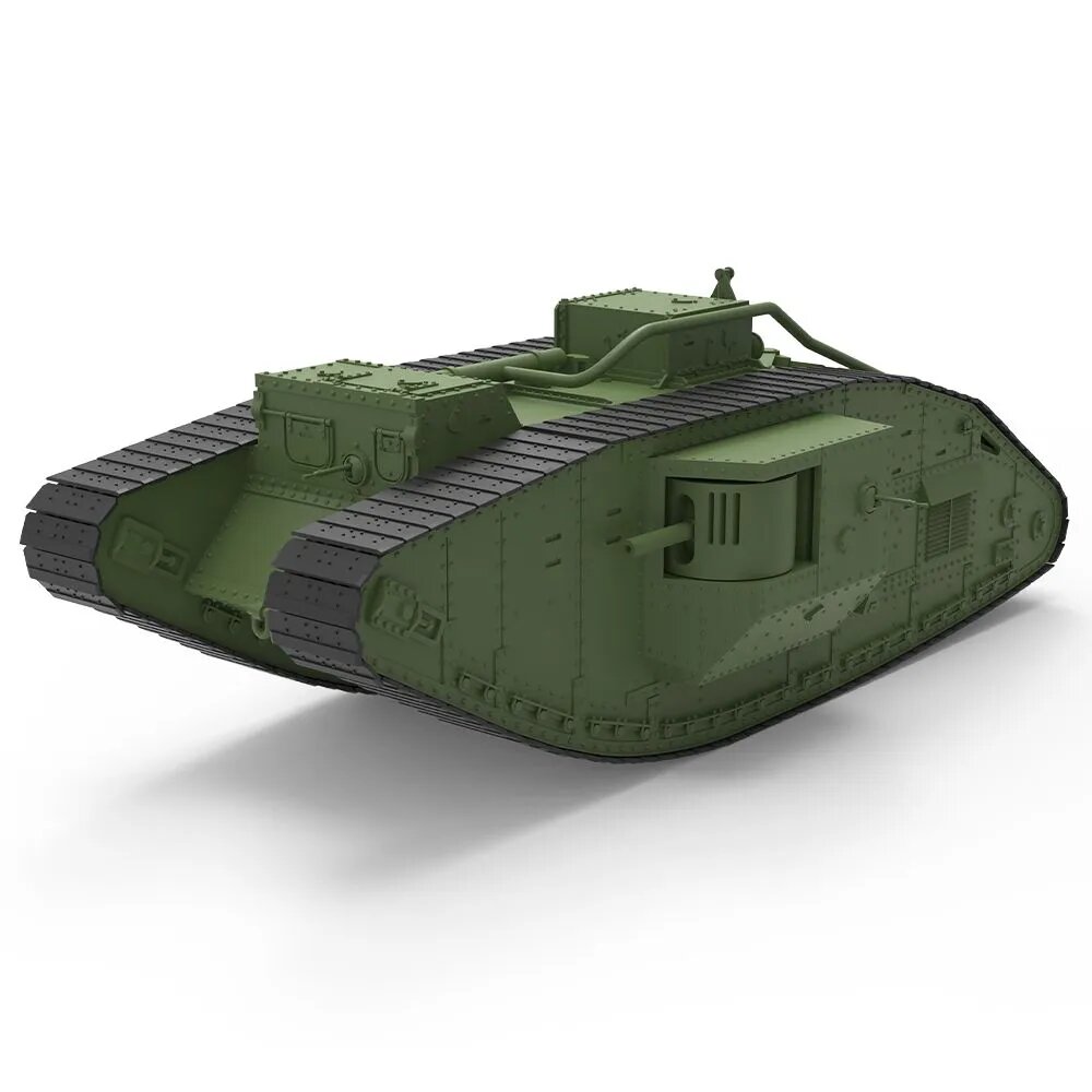 Военная модель, масштаб 1:87 британский тяжёлый танк Mk.V (самец, с 6-фунтовыми орудиями)