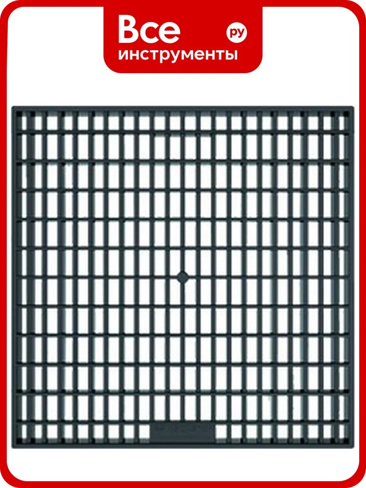 Решетка Aquastok A15 300x300, пластик, ячеистая, для дождеприемника, черная