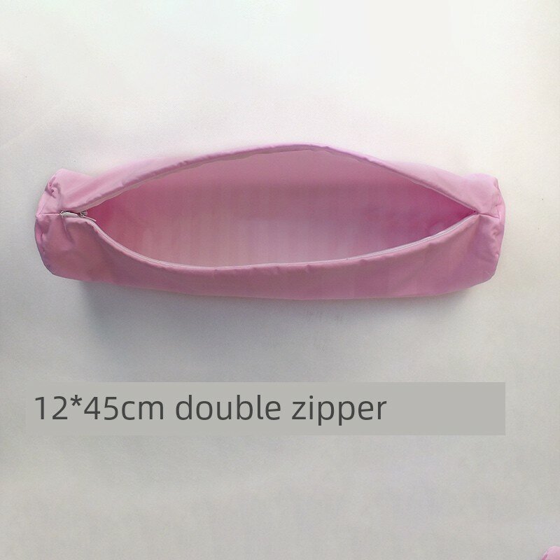 Чехол для шеи с двойной молнией, двойной слой, розовый, 12x45см поддержка