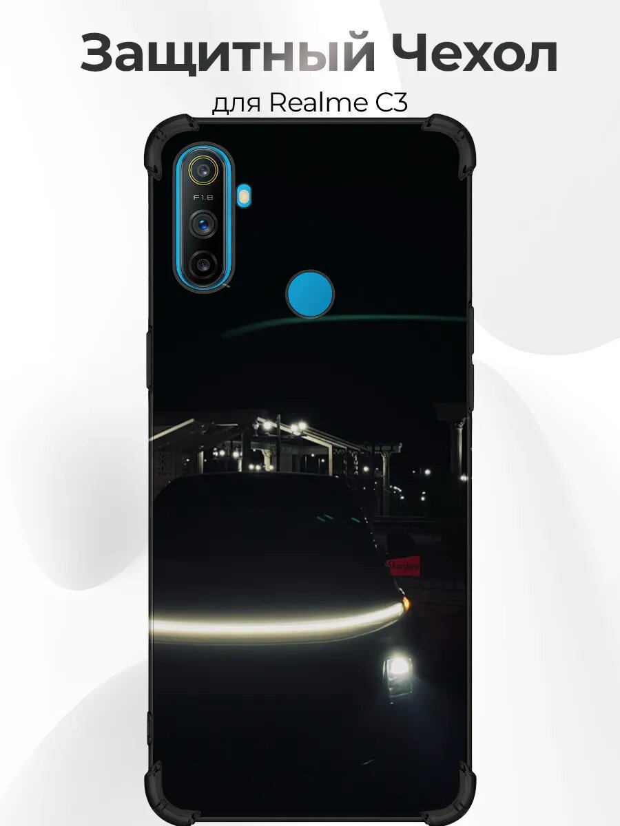 Чехол на Realme C3 Li Auto L9 ночью вид спереди