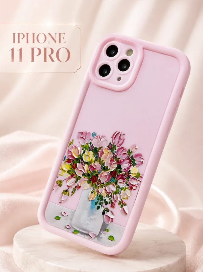 Чехол на iphone 11 pro с цветами