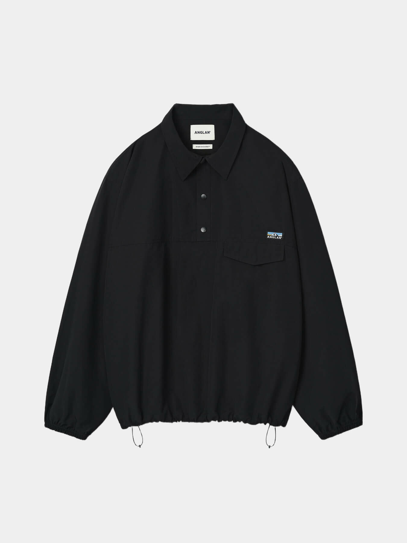 【ANGLAN】24FW★ [AG] Applique Sweat Half Zip Up Свитер ANGLAN Applique Sweat Half Zip Up — купить в интернет
