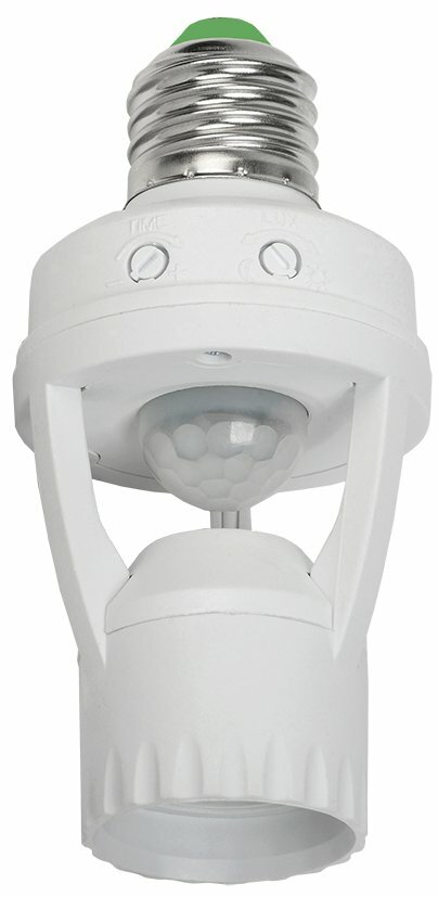 IEK Датчик движения ДД 045 белый E27 60Вт 360гр 6м IP20, LDD10-045-60-001