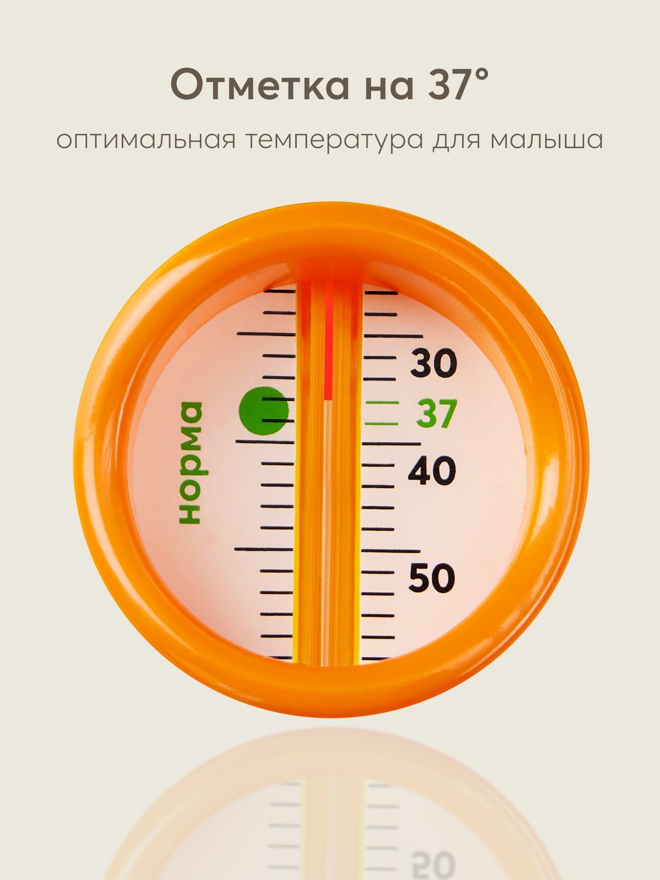Изображение 18005, Термометр для воды Happy Baby детский, для купания, для ванной, желтый