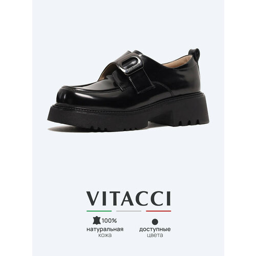 фото Лоферы vitacci, размер 37, черный