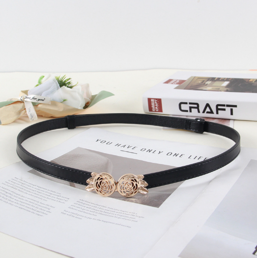 Ремень  для женщин, размер 102, черный/черный никель — фото 1