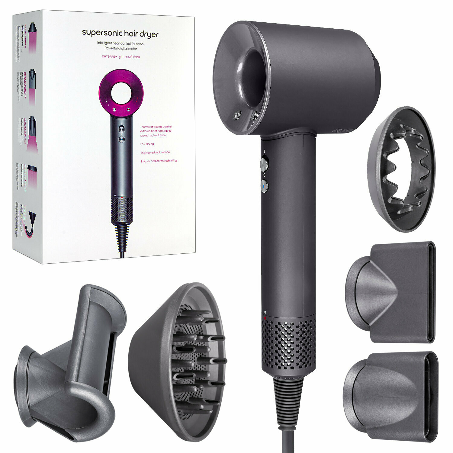 Фен SenCiciMen Hair Dryer Global, серый