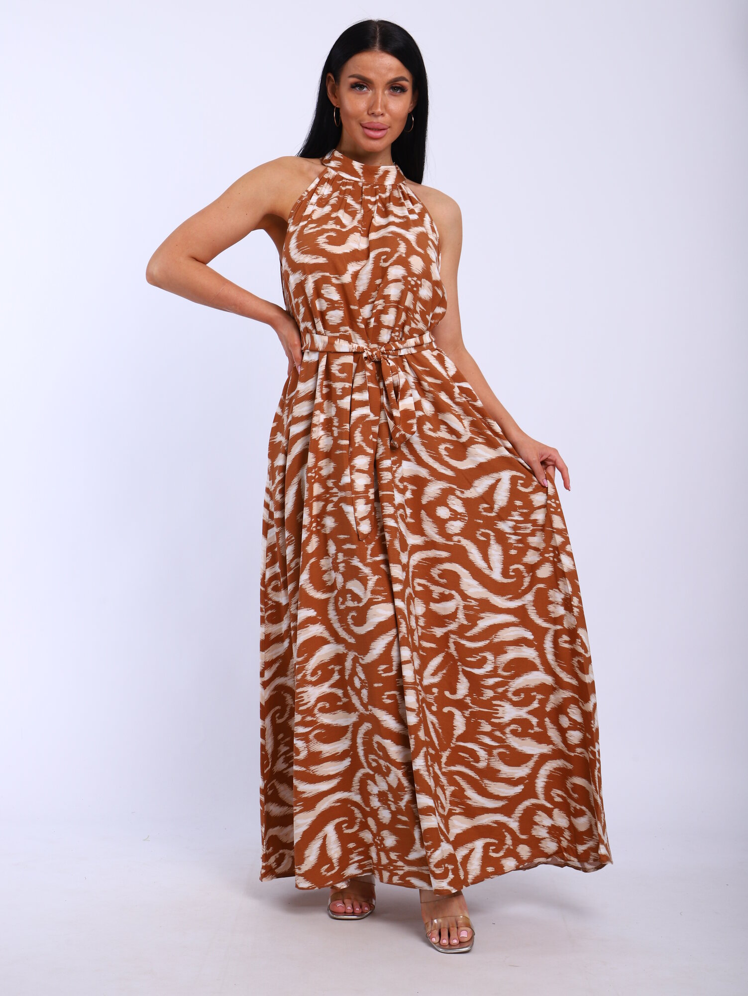 Платье YolKa_Dress, размер Единый, бежевый — фото 1