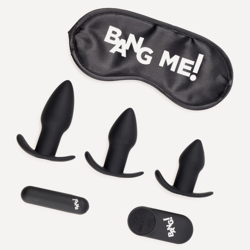 Изображение товара Bang! 28X Backdoor Adventure Remote Control 3 Piece Butt Plug Vibe Kit - набор для анальных стимуляторов