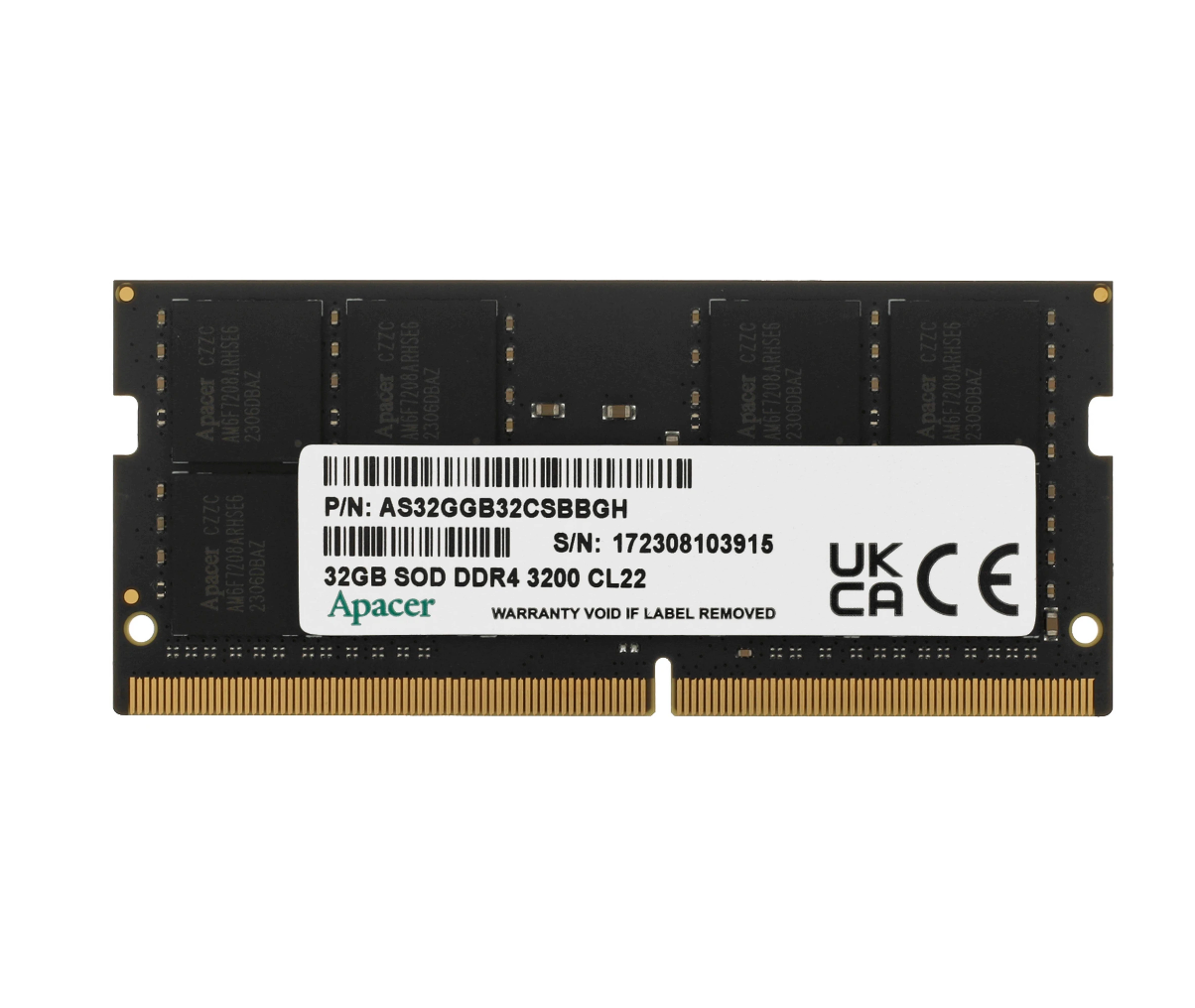 Оперативная память Apacer DDR4 32 ГБ 3200 МГц — купить по низкой