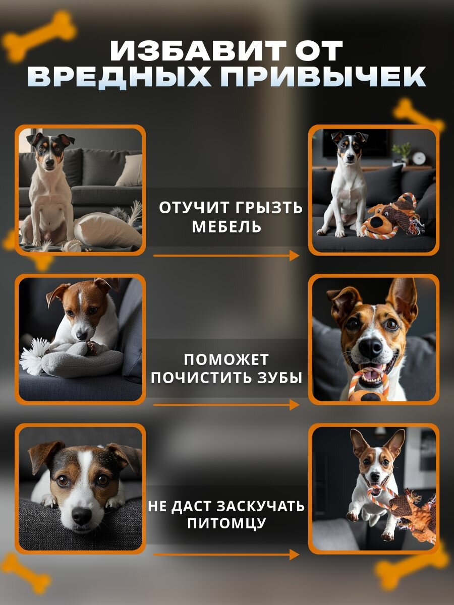 Игрушки Игрушка для собак 3в1