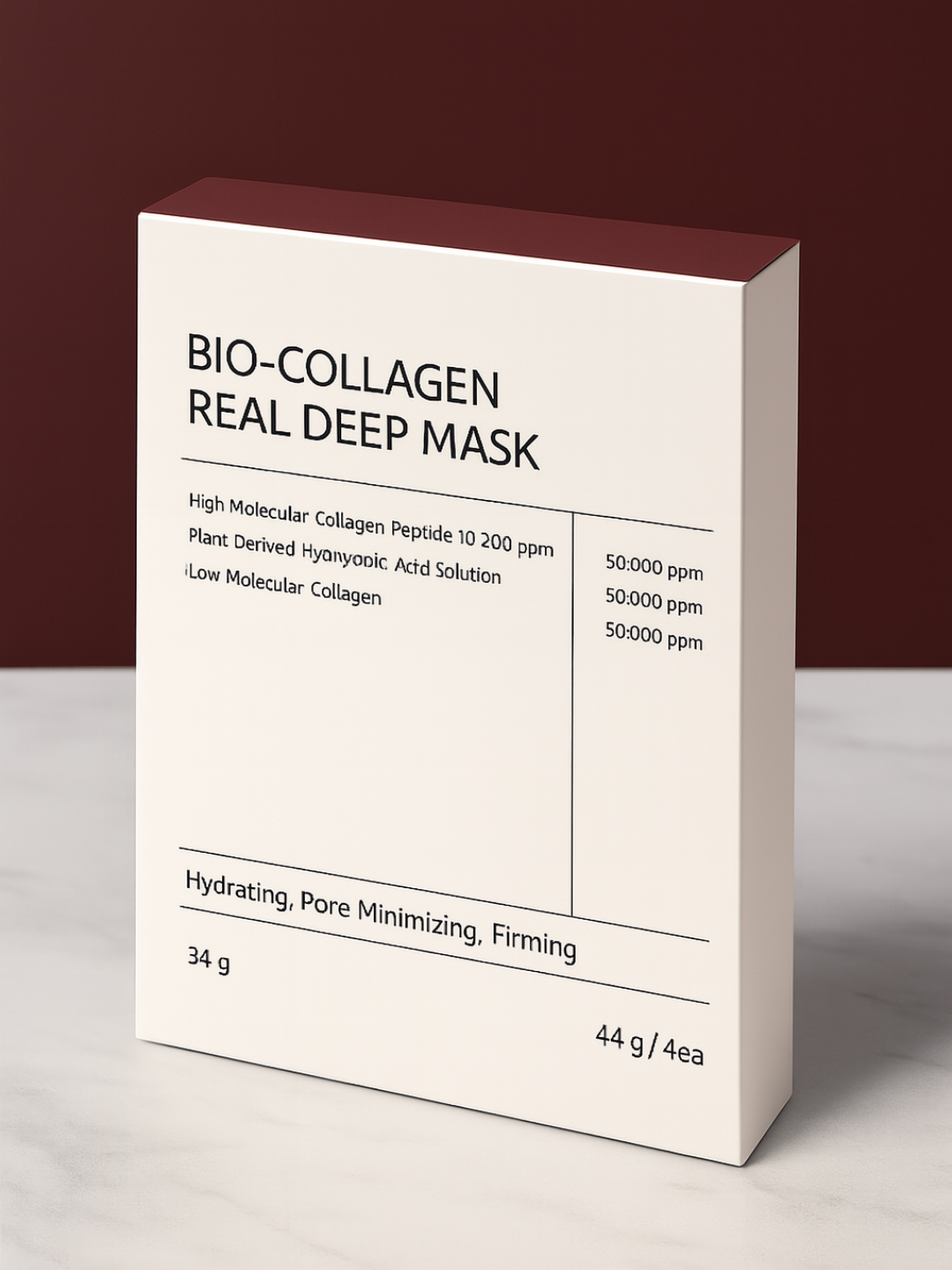 Тканевая маска для лица CQK BIO-COLLAGEN REAL DEEP MASK, 34 г