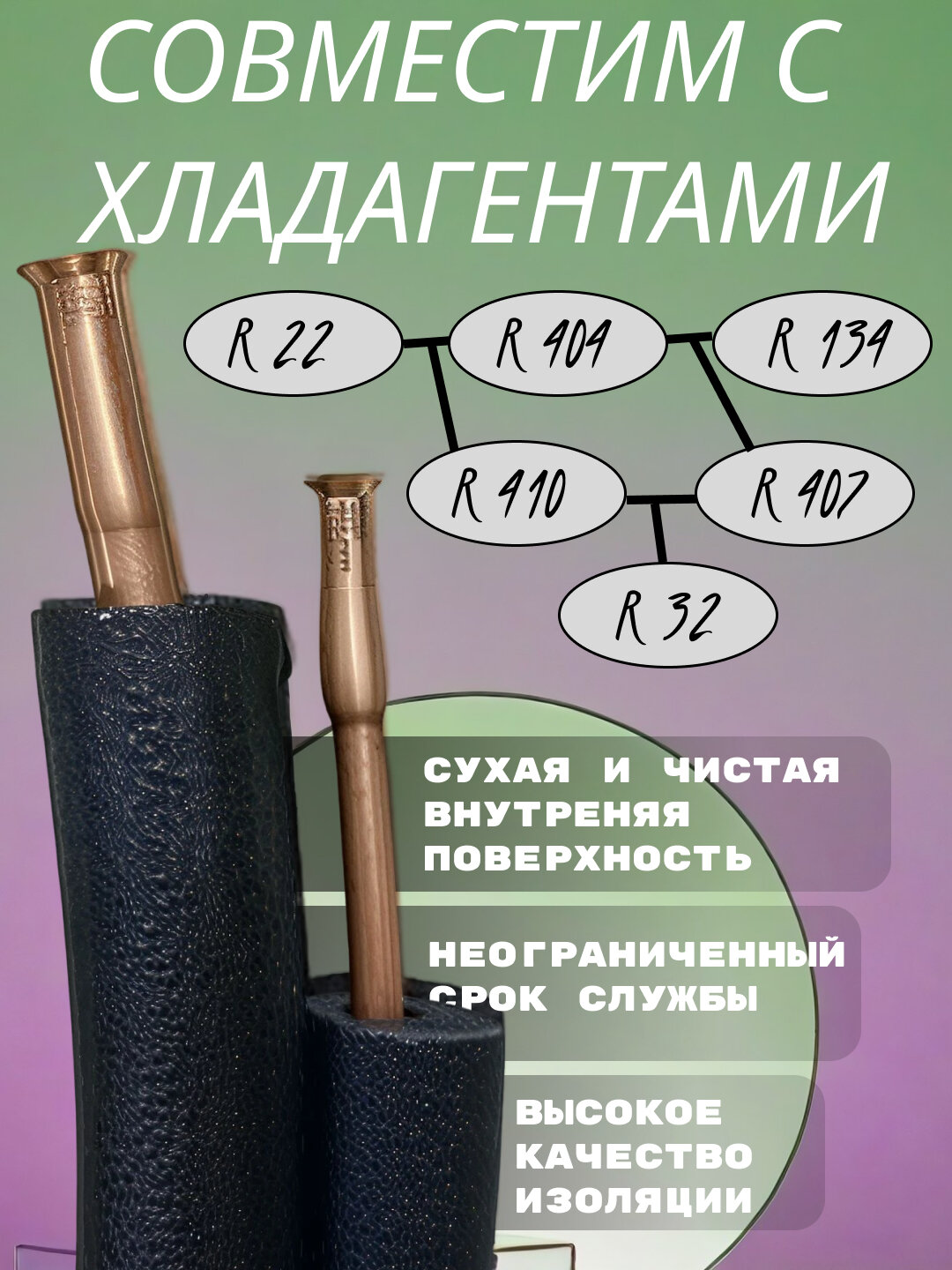 Медная трубка, комплект для монтажа кондиционера, 2m