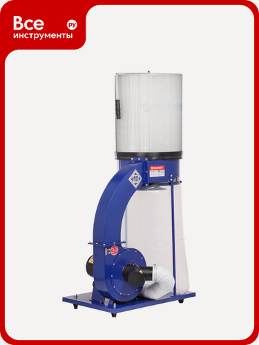 Изображение товара Вытяжная установка Белмаш DC2500MC-AT D140A, 1500 Вт, сталь, двигатель, всасывающие отверстия, фильтр‑картридж