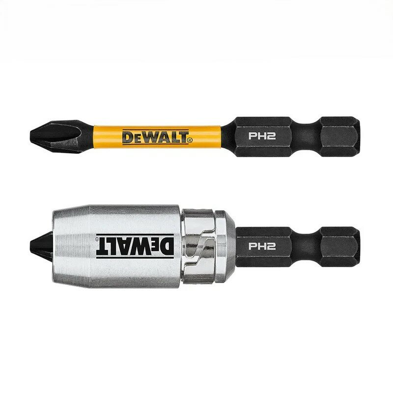 Набор бит DeWALT DWAF2PH2IR2S FLEXTORQ, c магнитным держателем, 2 биты PH2, 57 мм — фото 1