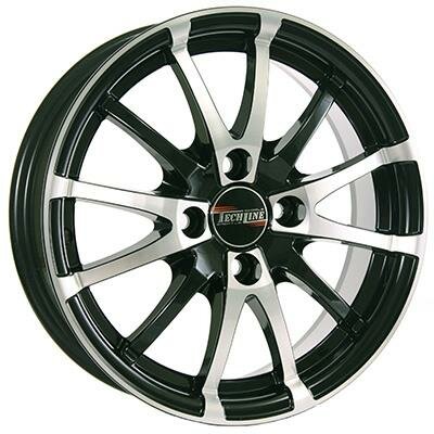 Tech-Line 320 13x5 4x98 et35 dia58.6 Чёрный с полированной лицевой частью