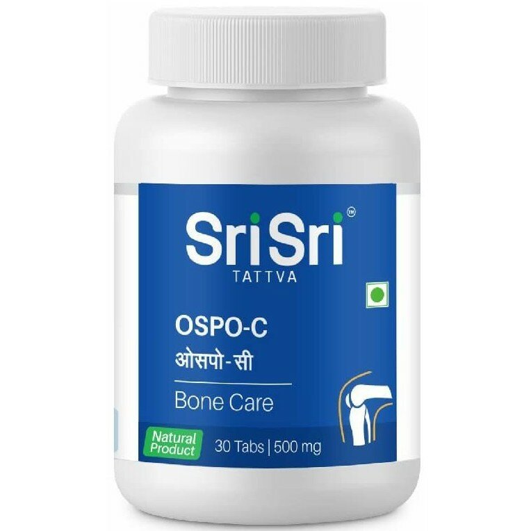 Оспо-ц Шри Шри с кальцием, здоровье и защита костей OSPO-C Sri Sri 60 таб. фото