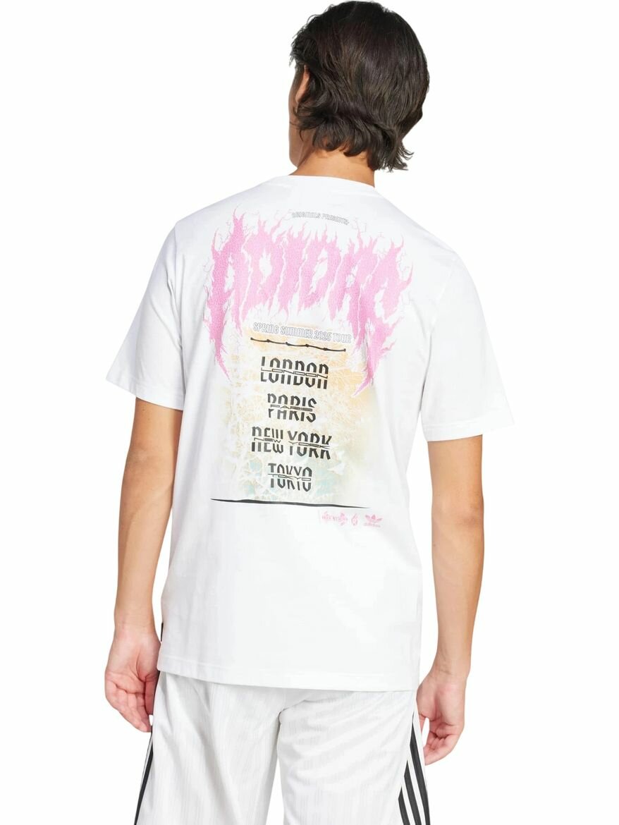 Футболка спортивная adidas Trefoil Series Fashion Elevated Tee, размер S INT, белый, — фото 1