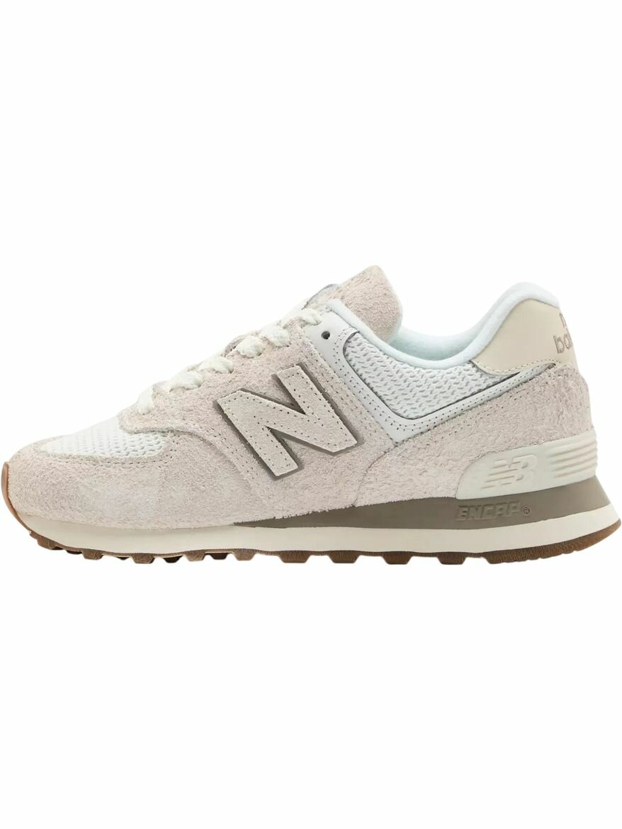 Кроссовки New Balance 574, полнота F, размер 9 US, бежевый — фото 1