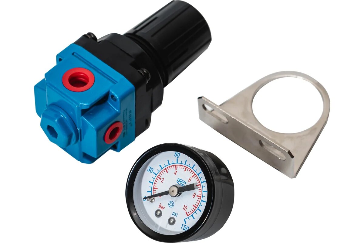 NBPT Регулятор давления с манометром 550 л/мин ar2000-1/4 (02) арт. 57247 для компрессоров