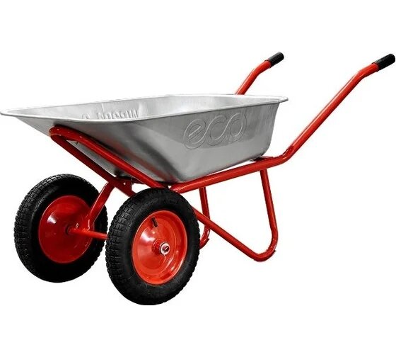 Тачка строительная (90л 200кг 2 пневмоколеса 3.25-8) ECO WB201-2