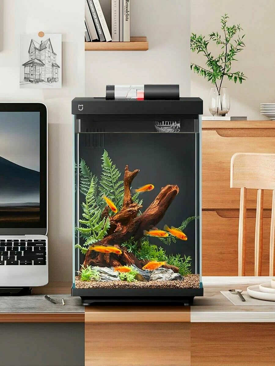 Картинки Умный аквариум Xiaomi Mijia Smart Fish Tank MYG200 10L (CN) переходник в комплекте