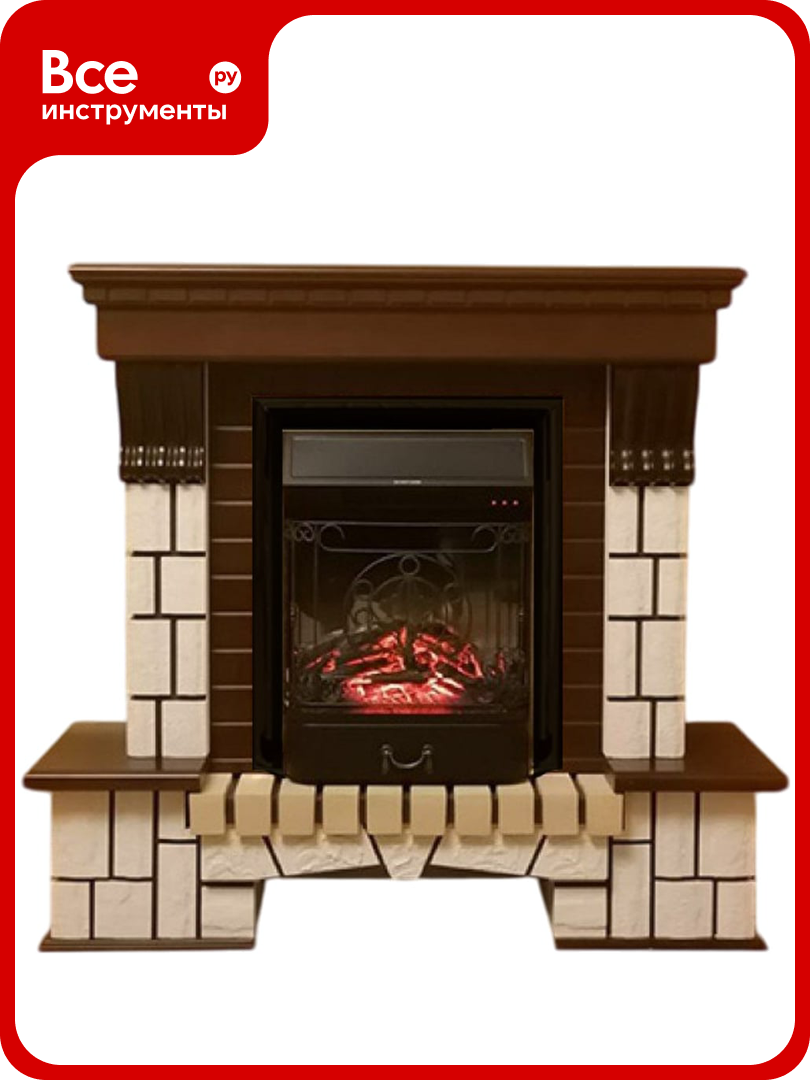 Каминокомплект InterFlame Экстер ЕС с Majestic BL темный дуб