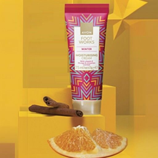 AVON Скраб для ног с ароматом апельсина и корицы новый дизайн 75 мл