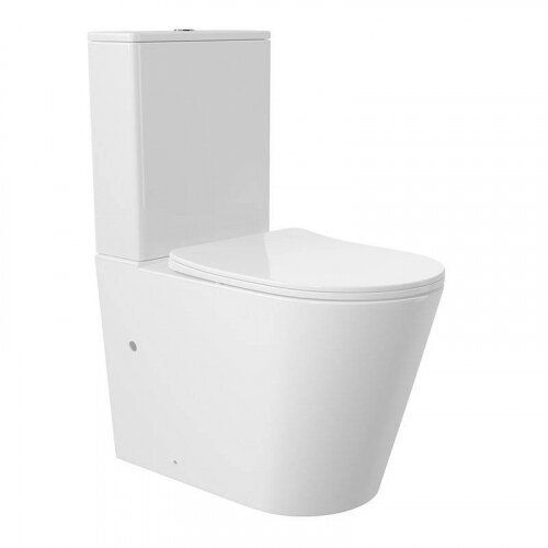 Унитаз-компакт Aqueduto CONE Plus 660*360 безободковый с бачком Tornado сиденье с микролифтом белый гл.