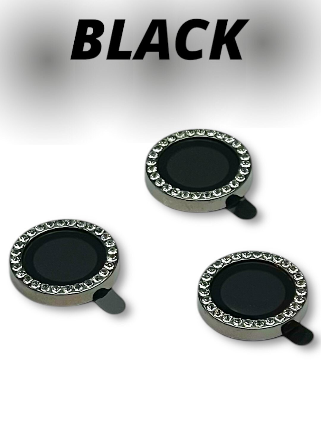 Защитное стекло для камеры, с блестящими камнями, Apple iPhone 12 Pro Max — фото 1