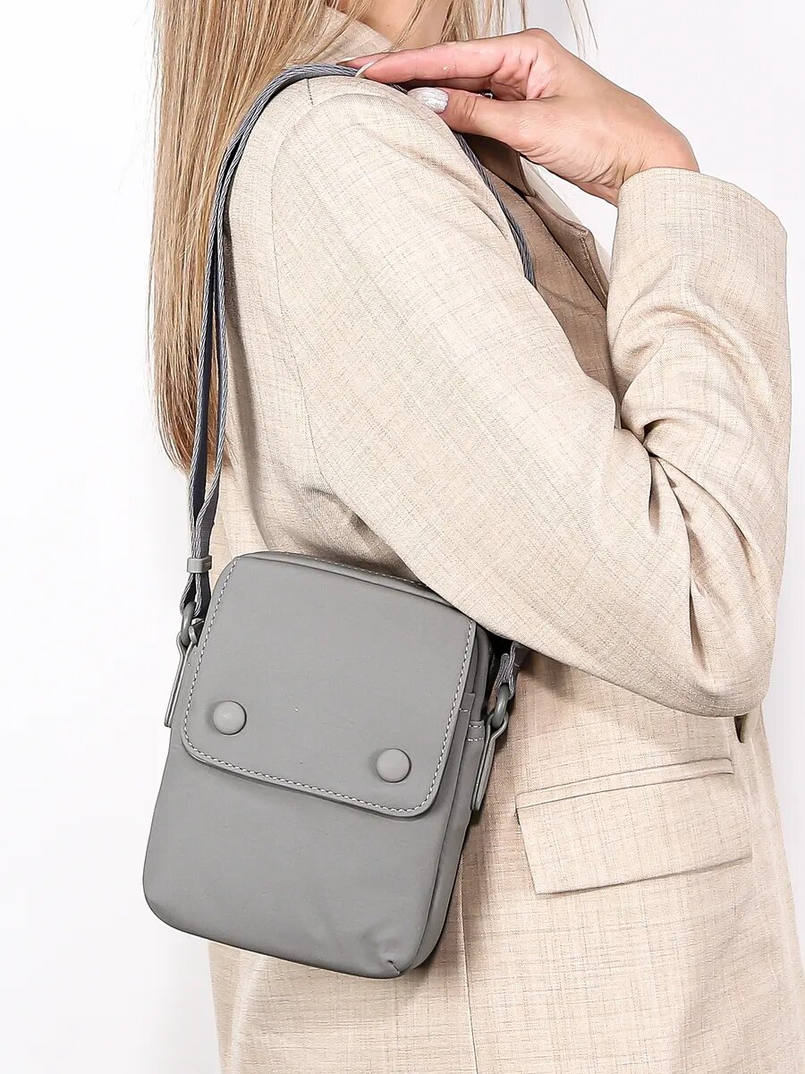 Сумка кросс-боди DAVID JONES, серый — фото 1