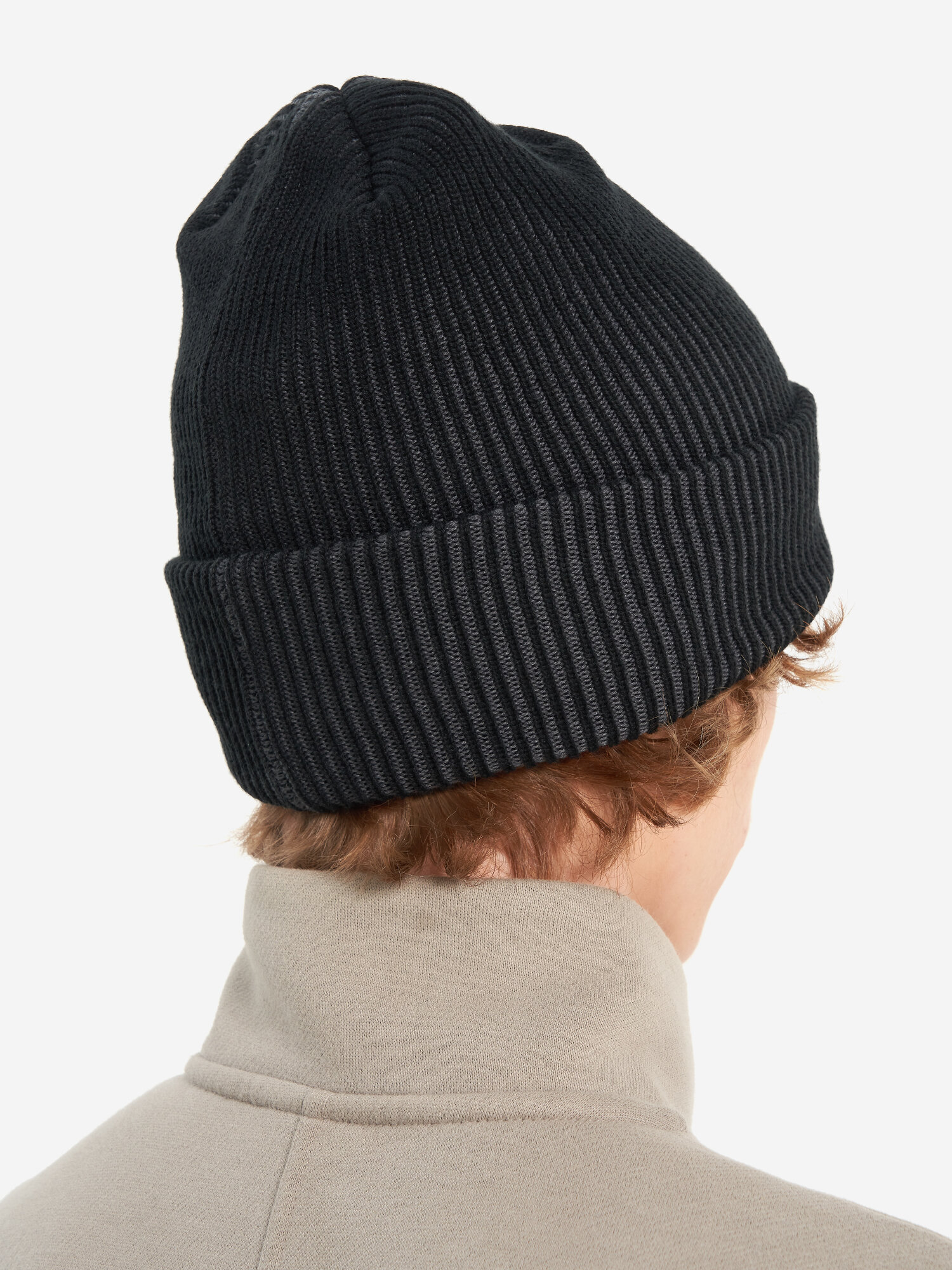 Шапка Kappa для мальчиков, размер 54, черный/серый — фото 1