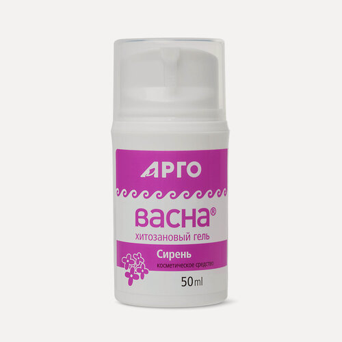 Изображение товара Гель ВекторПРО "АргоВасна", хитозановый, с экстрактами сирени, серебра, 50мл